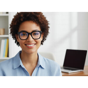 Peepers To The Max Blue Light Readers +2.50 Black – Minimalist, Indie, Y2K